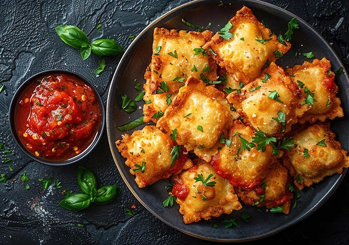 ravioli frits